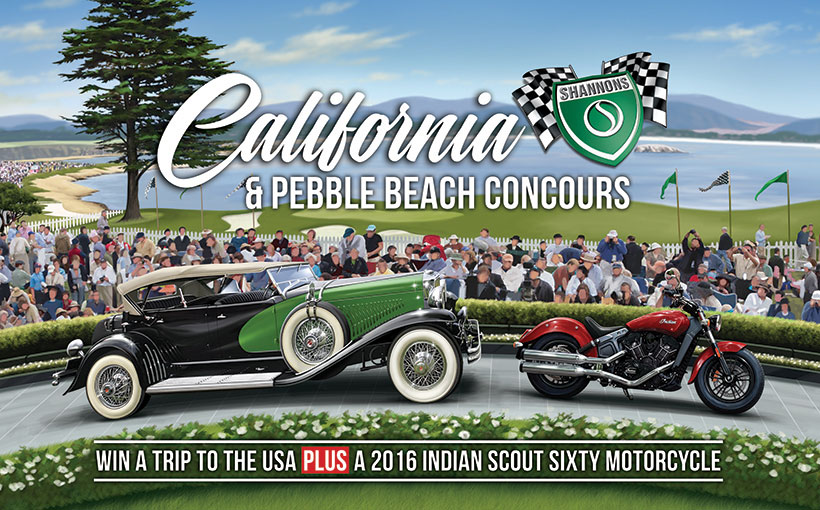 Win a trip to Pebble Beach Concours plus an Indian Motorcycle 