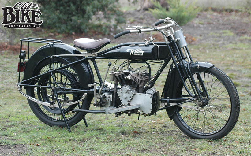 Old Bikes Australasia: The Whiting. An Aussie V-4&#8230;from 1919!