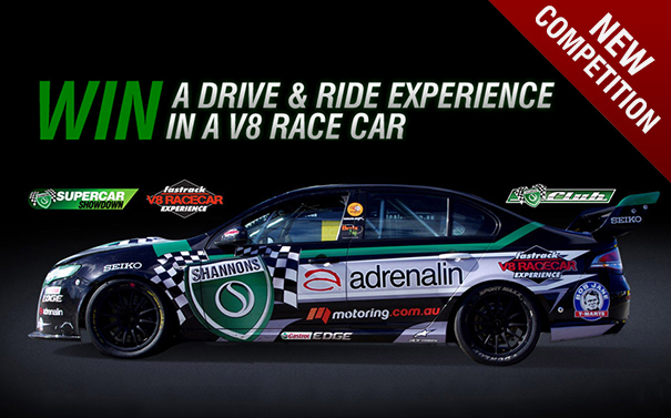 WIN a Drive & Ride Experience in a V8 Race Car