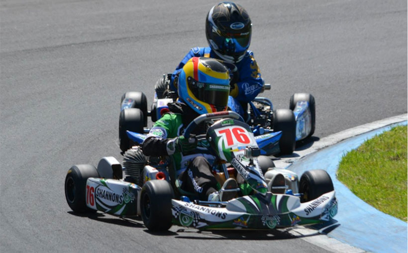 Shannons Insurance backs Emerson Harvey for the 2015 Australian karting season.