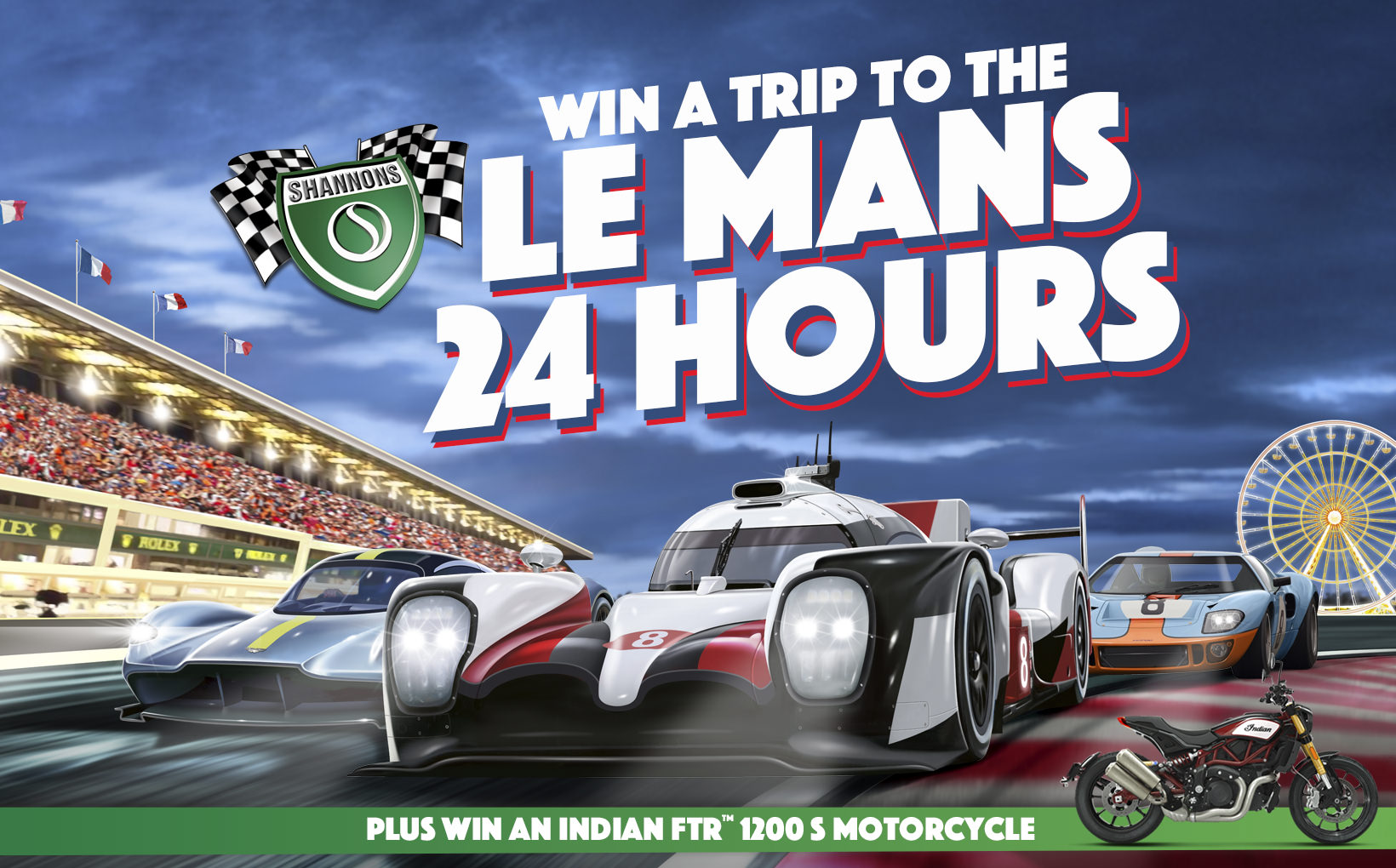 Win a Trip to the Le Mans 24 Hours! Plus an Indian FTR 1200 S Motorcycle
