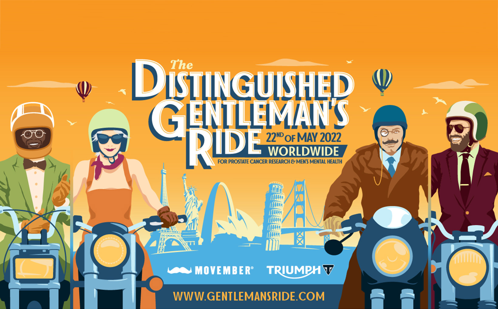 Register Now For The Distinguished Gentleman&rsquo;s Ride 2022 and Ride Together For Men&rsquo;s Health