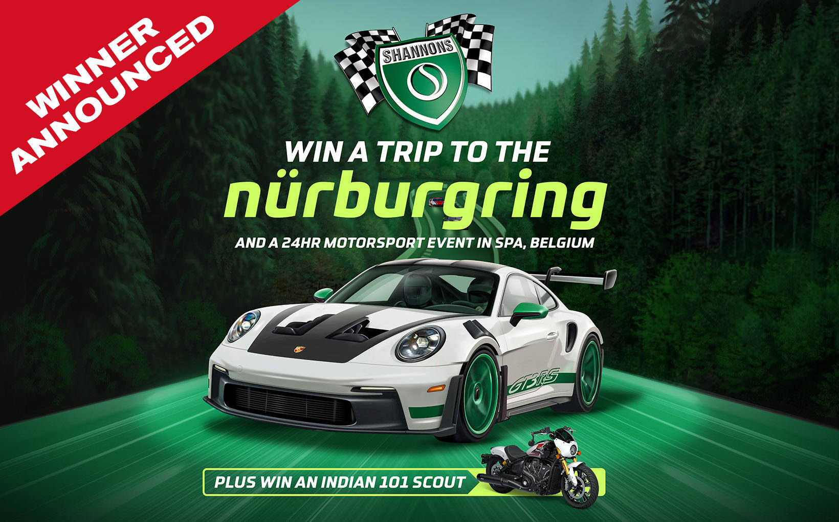 N&uuml;rburgring and Indian Motorcycle Competition Winner Announced