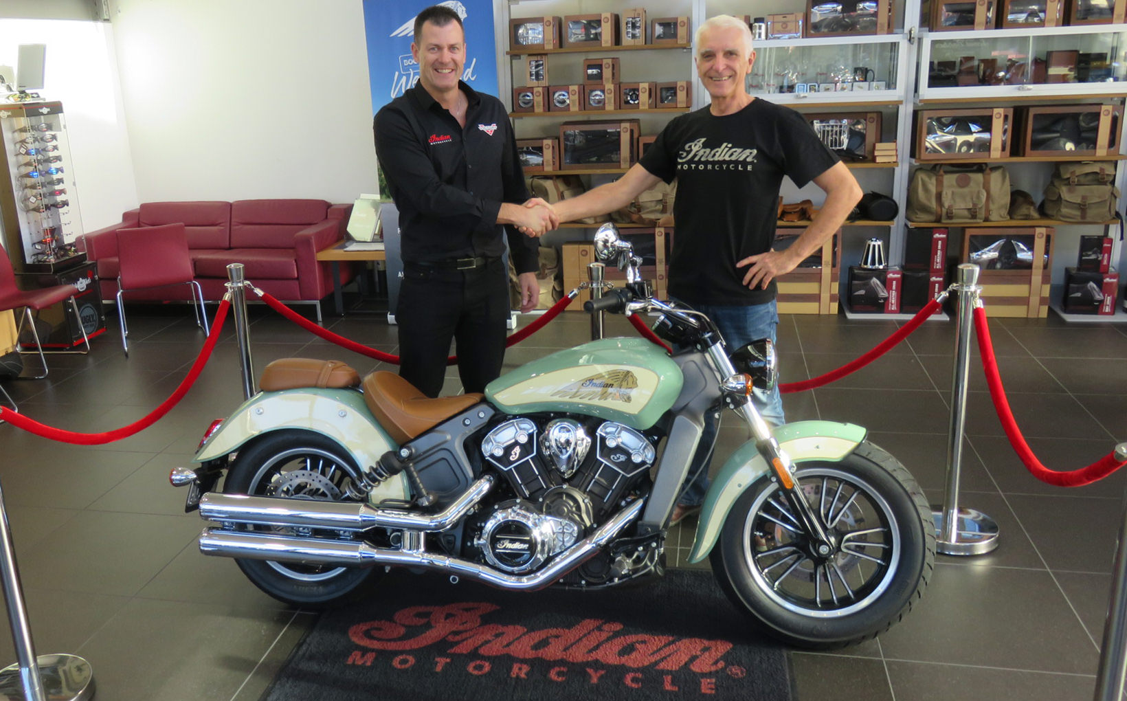 Pebble Beach Competition Winner Picks up his New Indian Scout