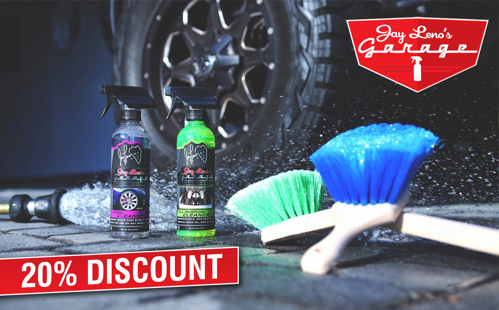 Jay Leno's Garage Advanced Vehicle Care Discount Offer
