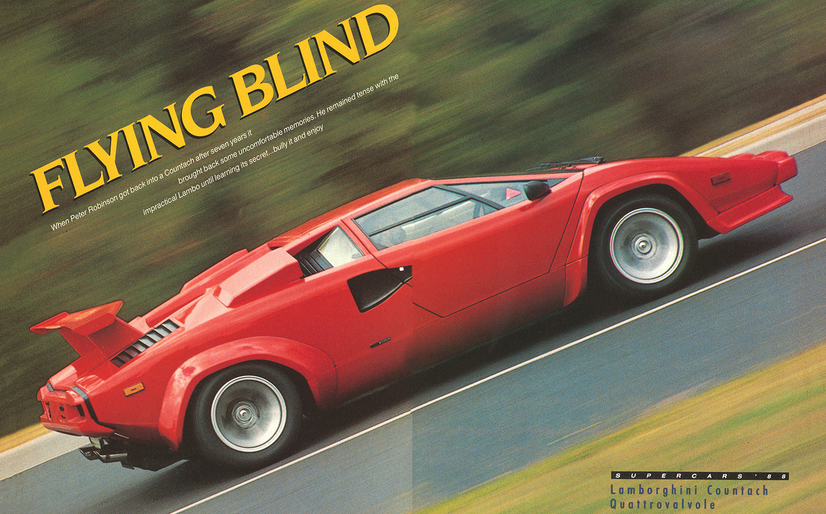 Lamborghini Countach Quattrovalvole - Flying Blind