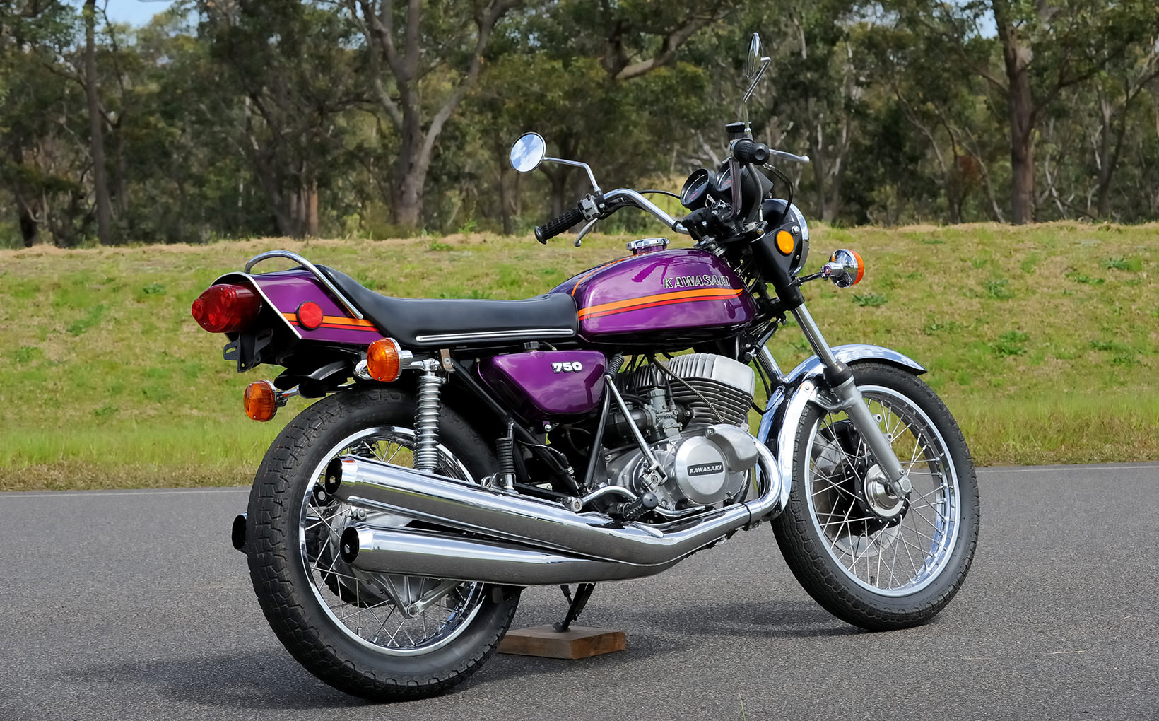 1973 Kawasaki H2 750: Deep Purple
