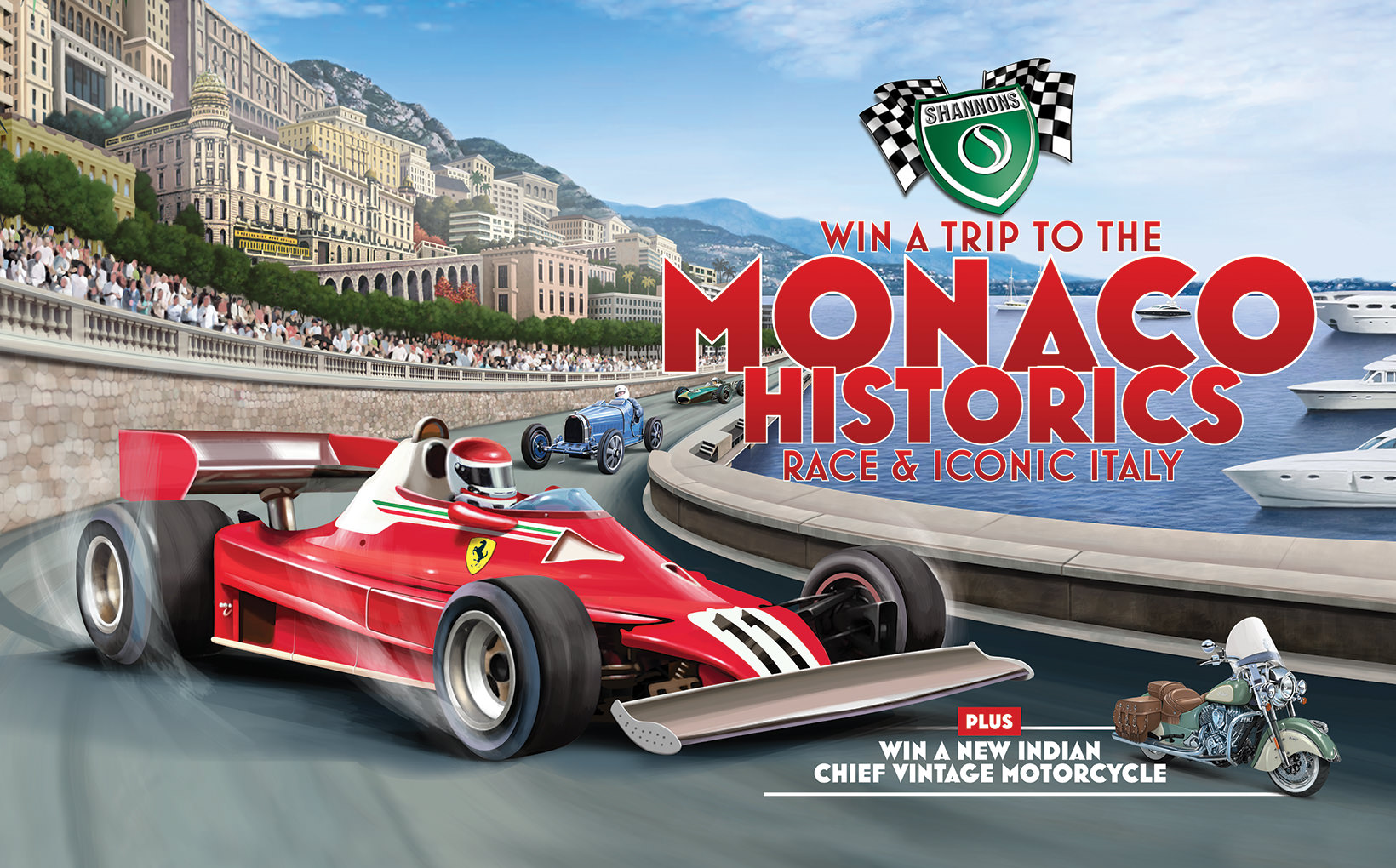 Win a Shannons Trip to the Monaco Historics Race & Italy
