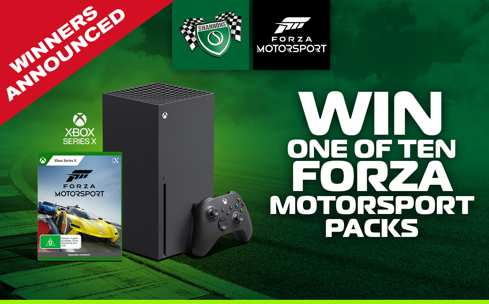 Shannons Forza Motorsport Competition - Winners Announced