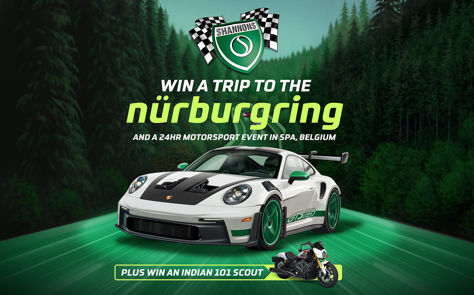 Win a Trip to the N&uuml;rburgring and an Indian Motorcycle 101 Scout with Shannons