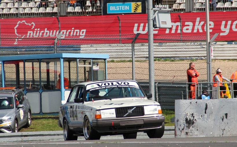 John Bowe races Volvo 240T at Nürburgring GP Circuit