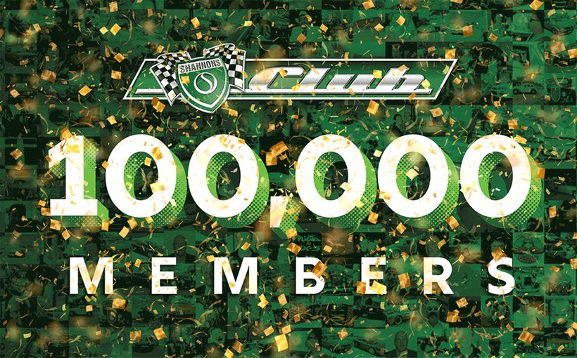 The Shannons Club - Celebrating 100,000 members!