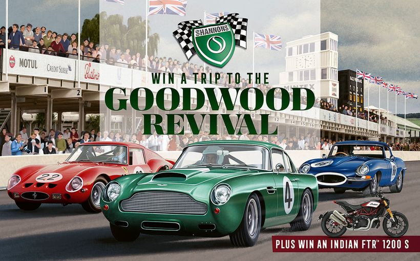 Win a Trip to the 2020 Goodwood Revival. Plus, an Indian FTR 1200 S Motorcycle.