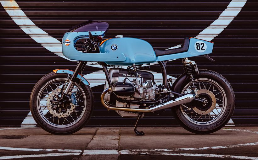 Fiorello Galluzzo’s 1982 BMW R100 (980cc): Café Racer Inspired by the Le Mans Porsche 917 Racer