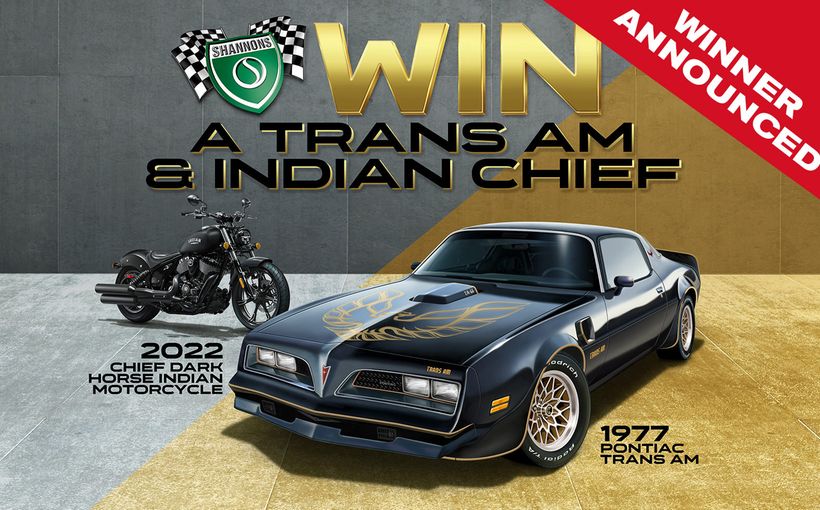 Shannons Trans Am & Indian Chief Competition Winner Announced