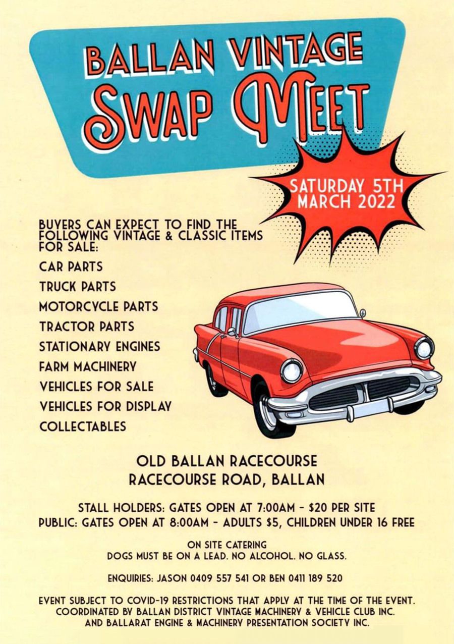 Ballan Vintage Swap Meet Shannons Club