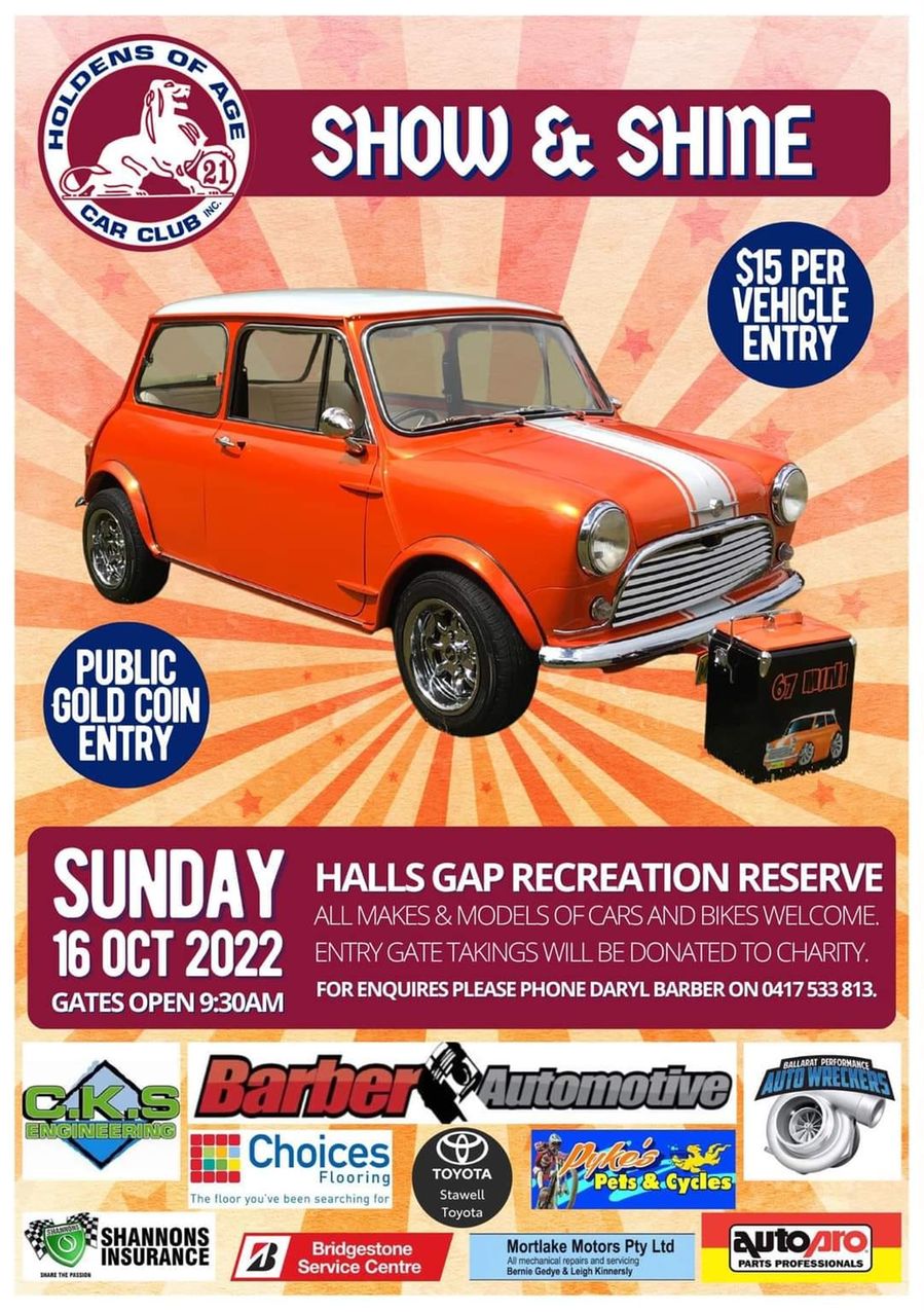 HOLDENS OF AGE SHOW AND SHINE Shannons Club