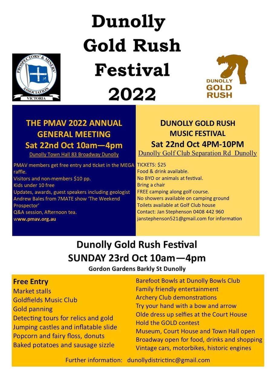 DUNOLLY GOLD RUSH FESTIVAL - Shannons Club